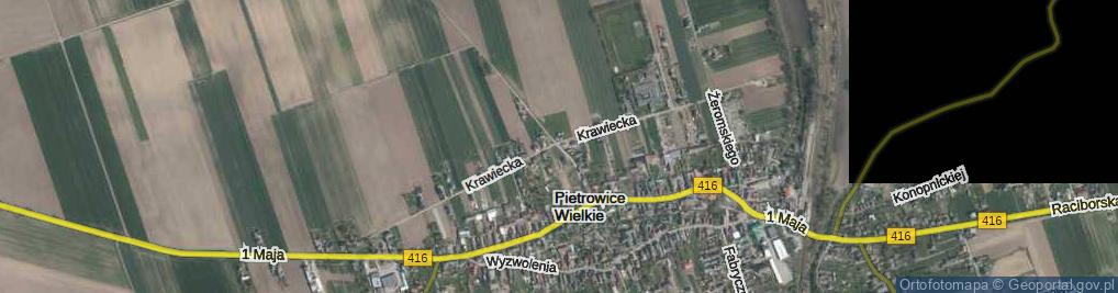 Zdjęcie satelitarne Tłustomostka ul.